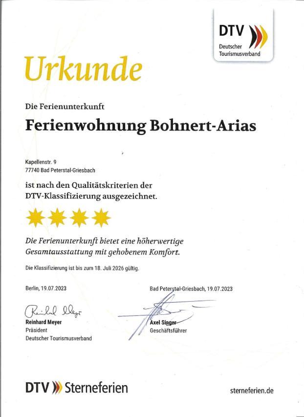 Ferienwohnung Bohnert-Arias Bad Peterstal-Griesbach Exterior foto